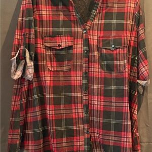 Liberty Love Red and Black Checkered Tunic